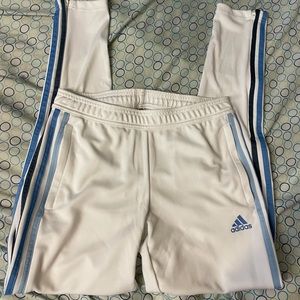 White adidas pants